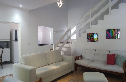 Balneario Mogiano Casa | DIRECCIÓN DE LA PLAYA, BORACEIA ,, BERTIOGA, 3 SUITES CON AIRE ACONDICIONADO PISC. PARTIC. Barbacoa