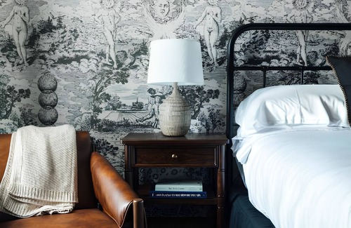 Five Points South Hotel | King Room at The Painted Lady! Pet-Friendly, Free Parking! Near Regions Field!