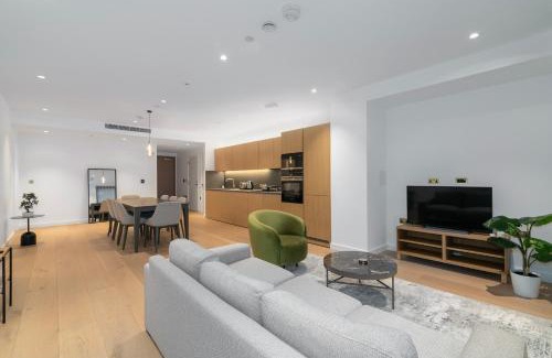 St. Pancras and Somers Town Apartamento | Kings Cross - Luxury 3 Bed Apartment, Private Balcony