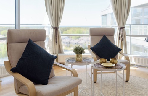 Sventoji Apartamento | Kiro apartamentai Elija su vaizdu į jūrą