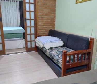 Mirim Apartamento | Kitão pé na areia praia e sol