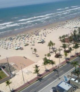 Tupi Apartamento | kit na tupi, frente mar, vaga garagem rotativa