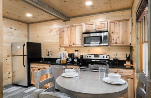 Pittman Center Cabina | Kitchen, King Size Bed, Hot Tub, and Fishing Lake just a Short Walk