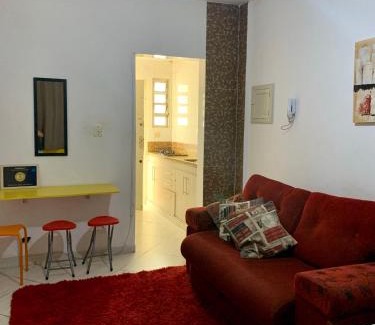 Jose Menino Apartamento | Kitinete confortável frente ao mar