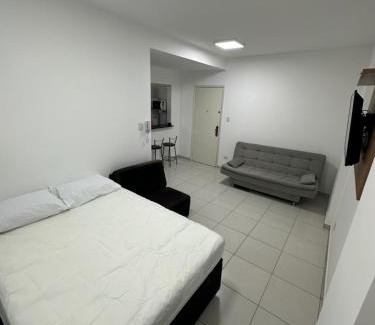 Aparecida Apartamento | Kitnet em frente a praia de Santos