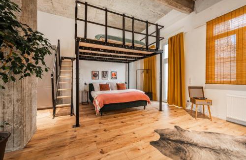 Ostviertel Apartamento | Klassen Stay - Exklusives Loft - XXL Leinwand - 4 km Messe, 1,5 km HBF