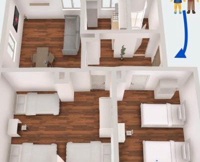 Wilhelmshaven Apartamento | Komplette Wohnung Wilhelmshaven mit Netflix