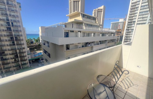Waikiki Apartamento | Kuhio Village Ocean View Studio | Private Lanai
