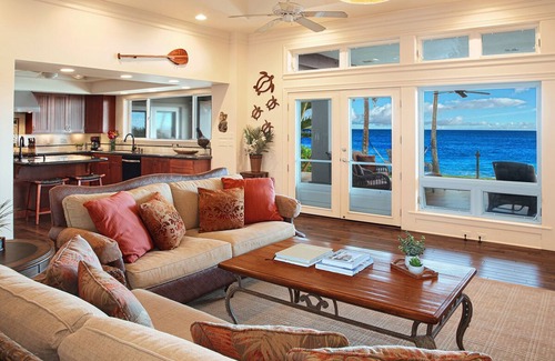 Poipu Casa | Kukui'ula Kai - Casa frente al mar con piscina y amplia sala de estar