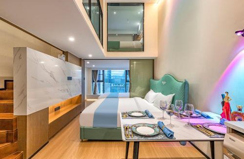 Xishan Apartamento | Kunming Dianchi Mideel International Apartment - South Asian Style Fuhai Metro