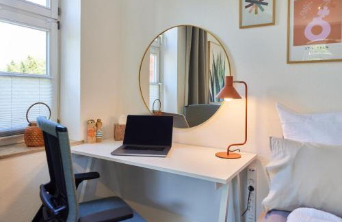 Bad Oeynhausen Apartamento | Kvartier2 in TOP-Lage, 5 min zur Bali-Therme und GOP, HDZ, Arbeitsplatz, Boxspringbett