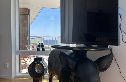 Aahus Apartamento | Lägenhet på Stranden i Åhus med Havsutsikt och Närhet Till Spa & Utomhuspool