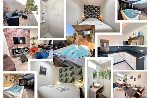 Barbatre Apartamento | L échappée Rémoise, jacuzzi proche caves champagne