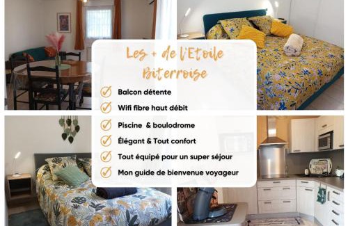 Beziers Apartamento | L'Étoile Biterroise - Appartement de Vacances avec Piscine et Parking gratuit à Béziers
