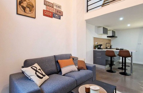 Saint-Etienne Apartamento | "L'atelier B" magnificent loft with private terrace
