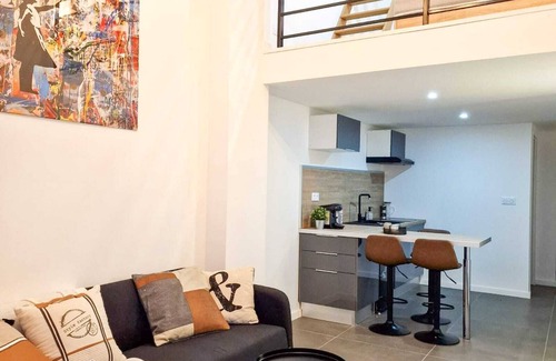 Saint-Etienne Apartamento | "L'atelier B" magnificent loft with private terrace