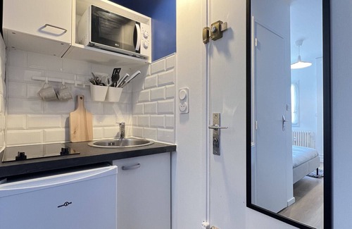 Fontaine-Bayonne-Cartoucherie Apartamento | L'Azur - Studio Cozy proche tram & centre-ville