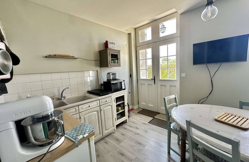 Asnelles Apartamento | L'Émeraude, apartment with terrace near the beach