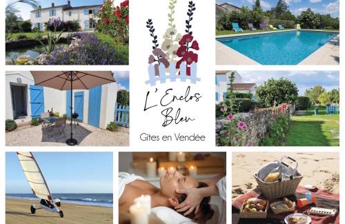 Chaille-les-Marais Apartamento | L'enclos bleu, gîte - marais poitevin avec piscine chauffée