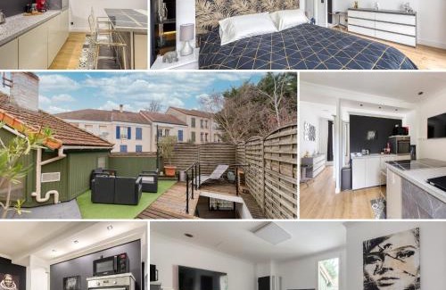Orly Apartamento | L'Évasion Design - Rooftop - 8 min Gare Orly