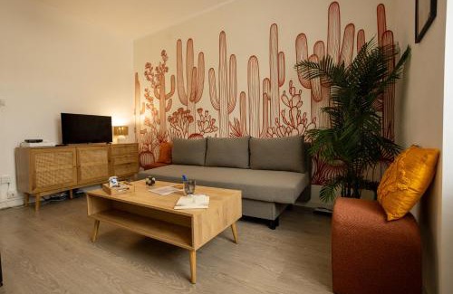 Montoir-de-Bretagne Apartamento | L'Oasis - T2 Ambiance cactus et confort moderne