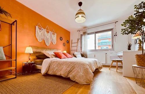 Villefranche-sur-Saone Apartamento | L'Oasis -T4 Garage Clim Terrasse WIFI Centre-Ville