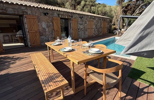 Sotta Casa | La Bergerie de Lison Swimming pool spa Panoramic view
