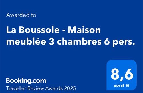 Chinon Casa | La Boussole - Maison meublée 3 chambres 6 pers.