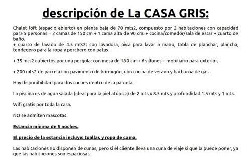 Alcanar Casa | La CASA GRIS