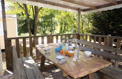 La Cassagne Casa | La Grande Prade Campsite*** - Mobil home Confort Acacias 3 rooms 4 people Air-conditioned with TV