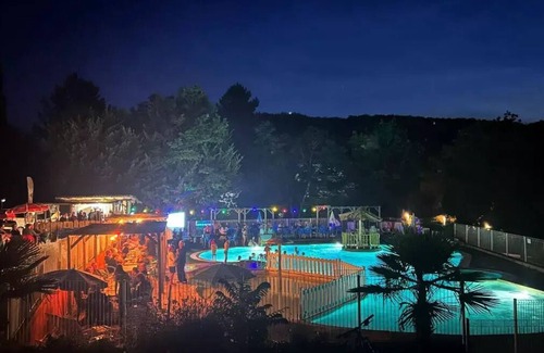 La Cassagne Casa | La Grande Prade Campsite*** - Mobil home Confort Acacias 3 rooms 4 people Air-conditioned with TV