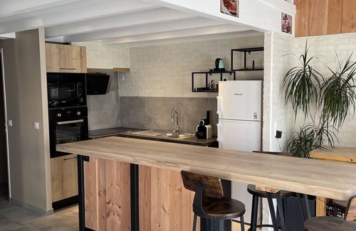 Gujan-Mestras Apartamento | Apartamento-Confortable-Baño con bañera-Terraza-Meublé de tourisme ***