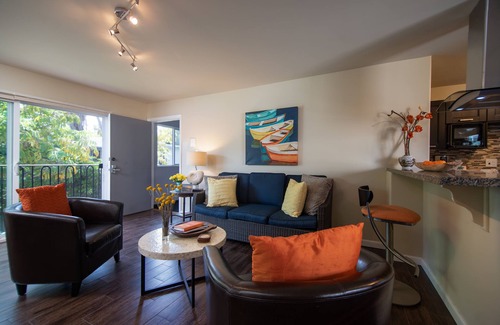 La Jolla Shores Apartamento | Moderna playa plana pasos al océano