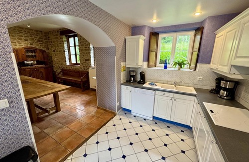 Hambye Cabaña | La Longère 1750 30pers Hambye, piscine grand jardin