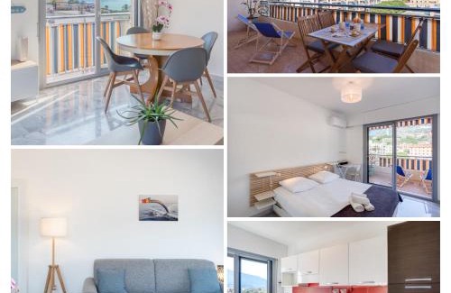 Roquebrune-Cap-Martin Apartamento | LA PERLE 2P Vue Mer Terrasse 2 mins Plage Garage Clim