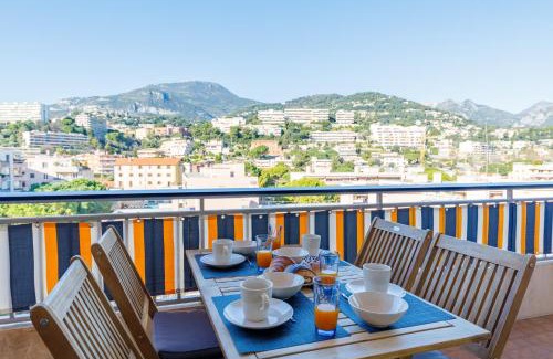 Roquebrune-Cap-Martin Apartamento | LA PERLE 2P Vue Mer Terrasse 2 mins Plage Garage Clim