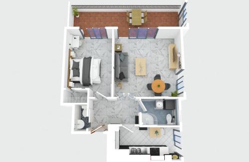 Roquebrune-Cap-Martin Apartamento | LA PERLE 2P Vue Mer Terrasse 2 mins Plage Garage Clim