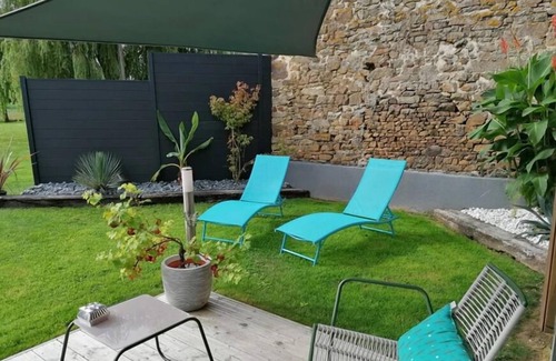 Argentre-du-Plessis Apartamento | Suite-Apartamento-Bañera de hidromasaje-Apartamento-Terraza