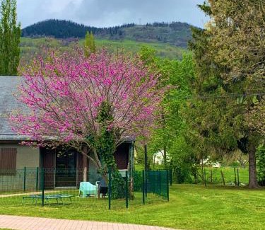Bielle Apartamento | La Suite Unique - Le jardin sur les Pyrénées- vue panoramique montagne -jardin clôturé privé de 100m2-Parking-Linge de lit et serviettes compris-