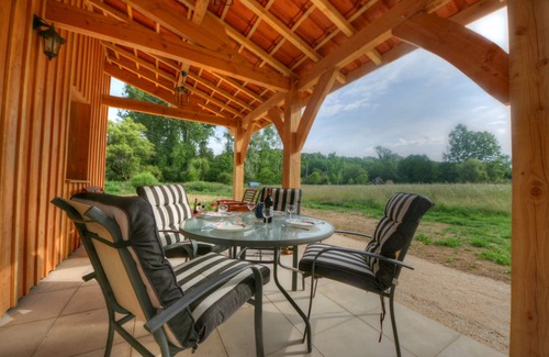 La Chapelle-Aubareil Chalet De Esquí | La Truite, 2 dormitorios Chalet con uso exclusivo de la piscina, Dordogne