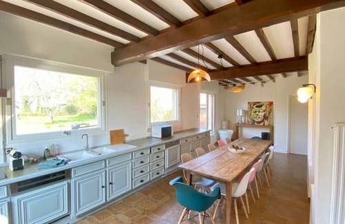 Sailly-Flibeaucourt Casa | La villa d'Orange, the family home in the countryside, ideal for 16 people
