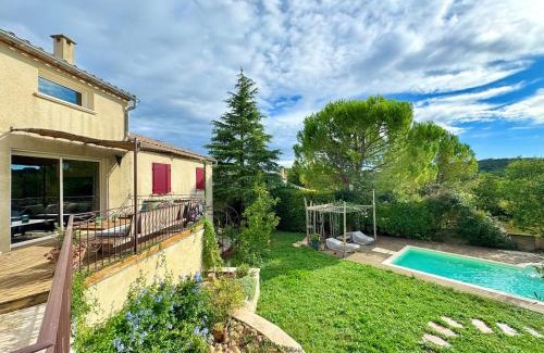 Euzet-les-Bains Villa | La Villa Verte, Piscine privative