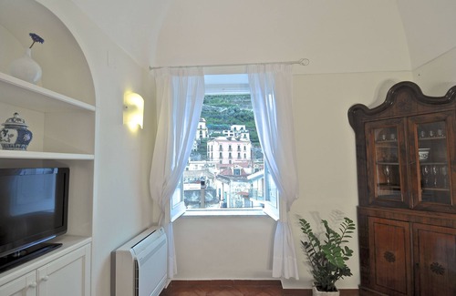 Minori Apartamento | Apartamento frente al mar con una gran terraza