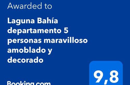 Algarrobo Apartamento | Laguna Bahía departamento 5 personas maravilloso amoblado y decorado