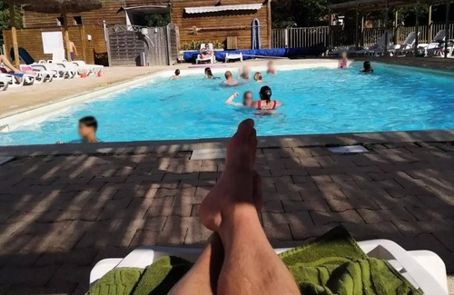 Naucelle Chalet De Esquí | Lake Bonnefon campsite *** - Chalet PREMIUM 34 m2 (2 bedrooms) disabled access 7 people