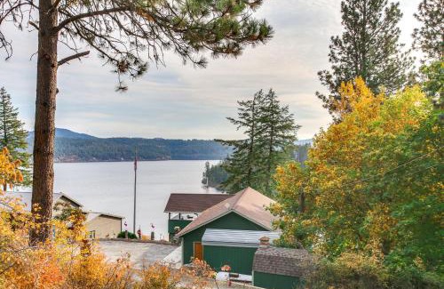 Worley Casa | Lake Coeur dAlene Cabin with Boat Slip in Worley!