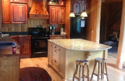 Elmira Casa | Lake front Custom Log home .Kayaks Loons Bald eagles fox & turkeys included.
