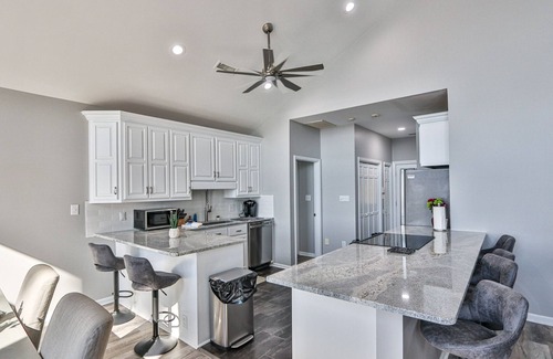 Mooresville Casa | LAKE FRONT Home with PRIVATE BEACH and HOT TUB on Lake Norman!