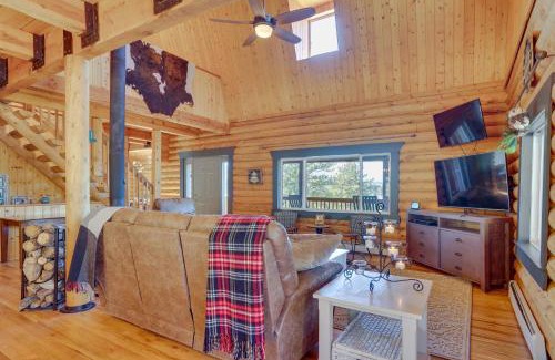 Lake George Casa | Lake George Cabin with Deck and Mountain Views!