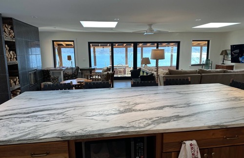 Silver Bay Casa | Lake George lakefront- 300ft private shoreline, modern update w/ view, new host